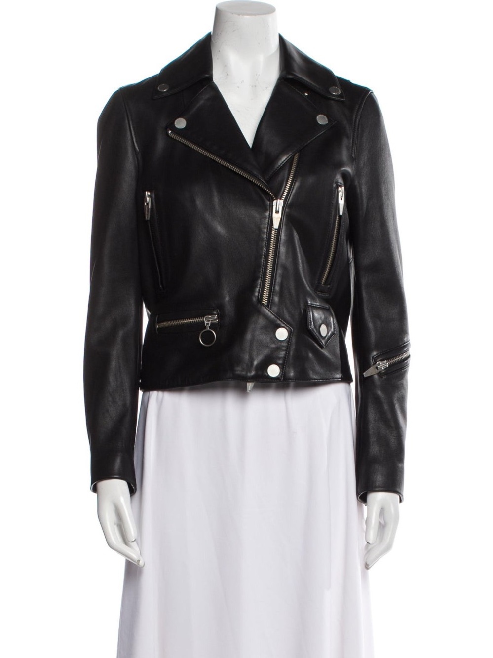 The Arrivals Leather Moto Jacket